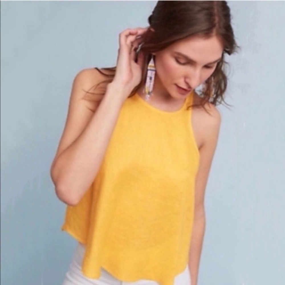 Maeve Anthropologie Linen Top